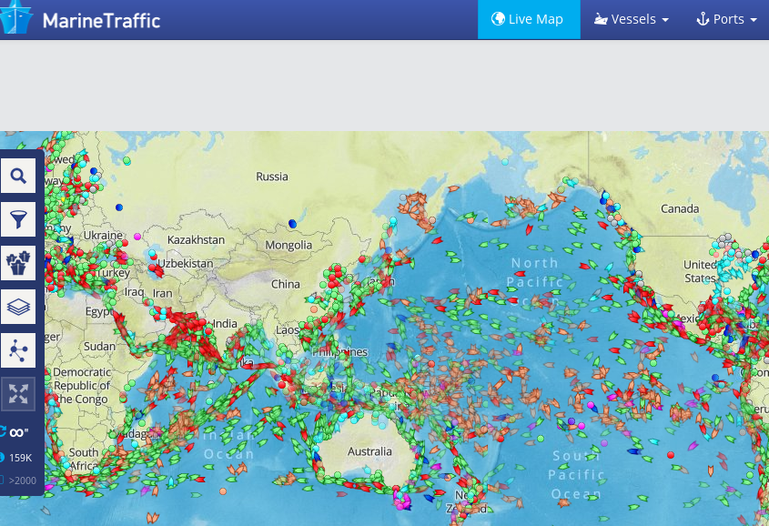 MarineTraffic - Live ships map