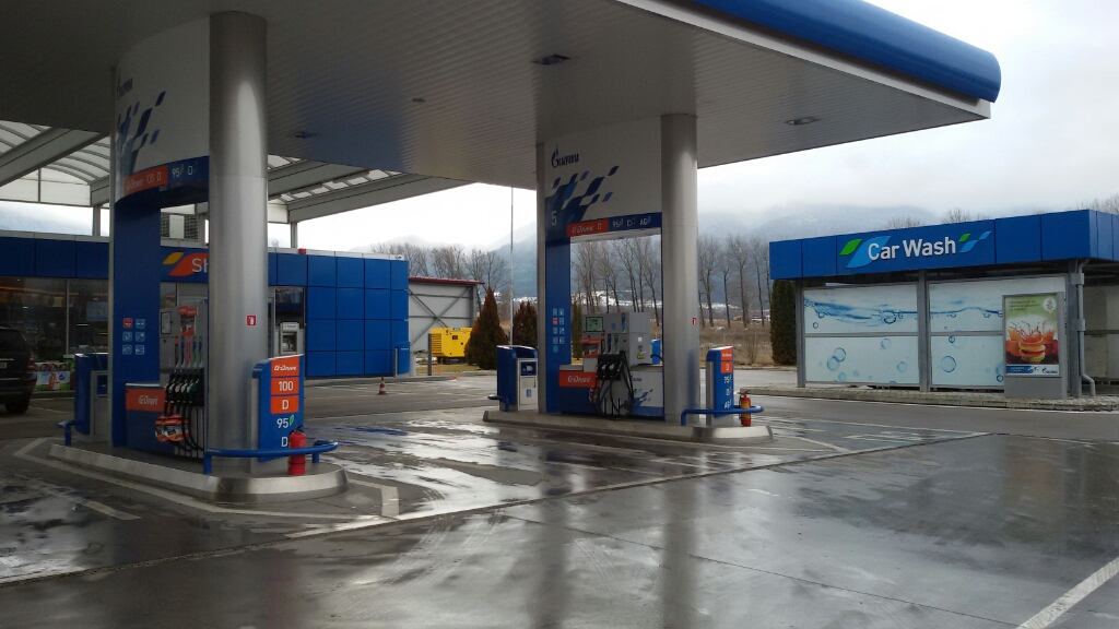 Gazprom - Petrol station, lpg, carwash