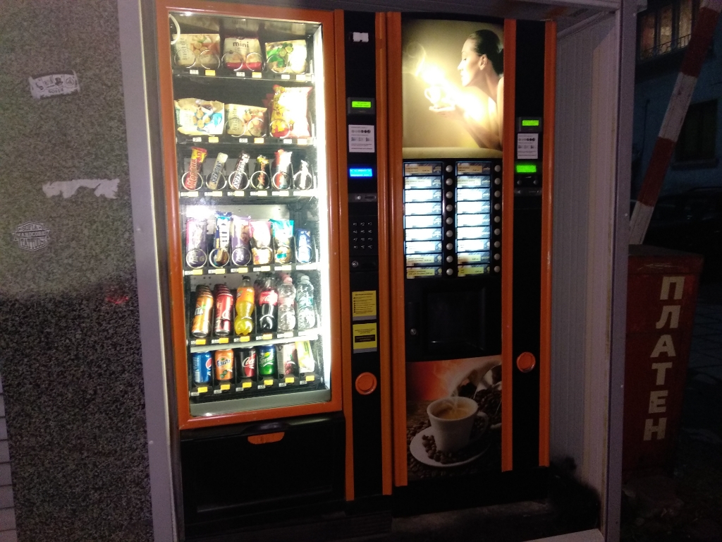 Coffee vending machines, cold drinks and snacks machines