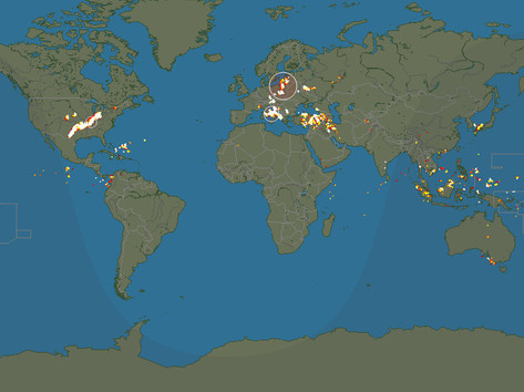 Мрежа за светкавици и гръмотевични бури в реално време