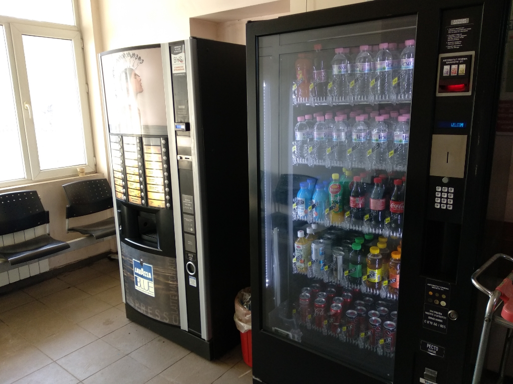 Coffee vending machines, cold drinks and snacks machines