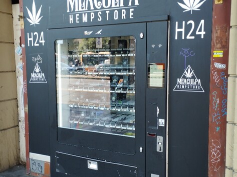 Vending machine for marijuana products